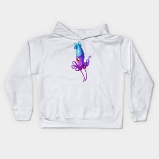 Purple Squid Kids Hoodie